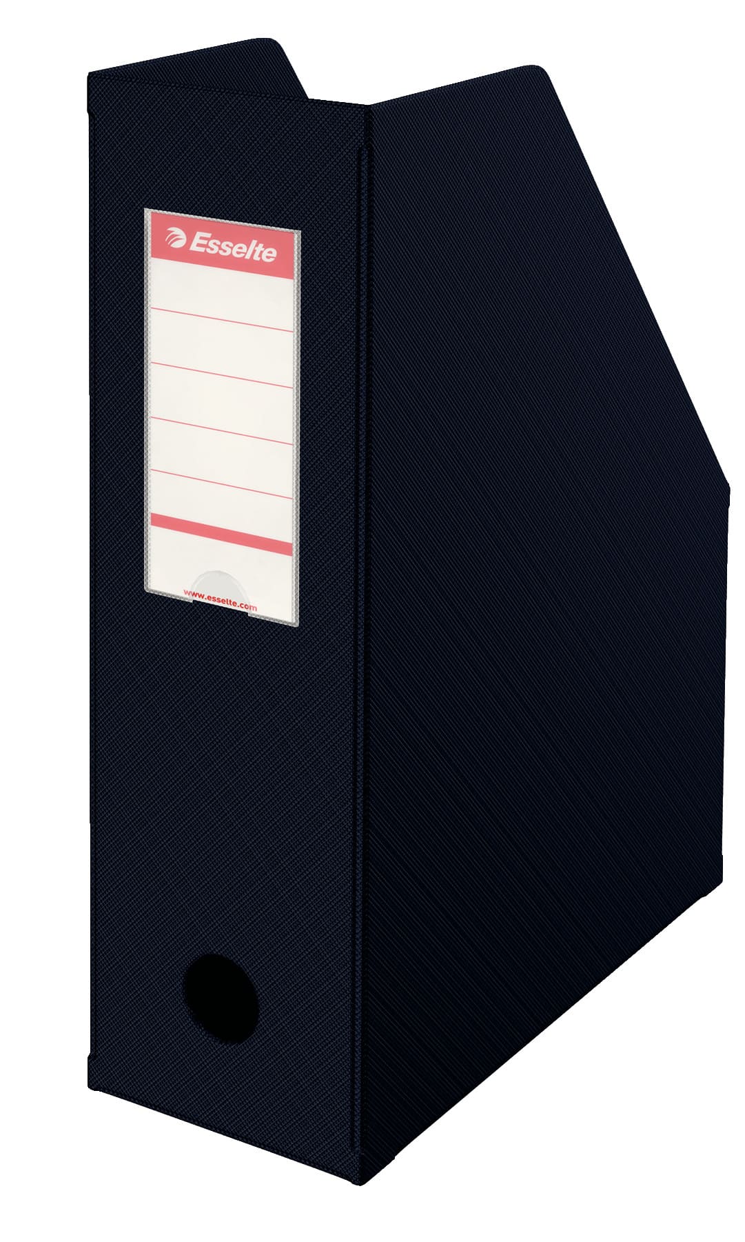 Suport documente A4, vertical, carton/pvc, negru, Esselte Europost Vivida
