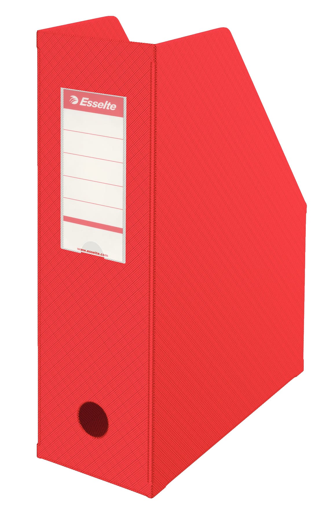 Suport documente A4, vertical, carton/pvc, rosu, Esselte Europost Vivida