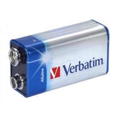 Baterii alcaline 6LR61, 9V, 1 buc/set, Verbatim