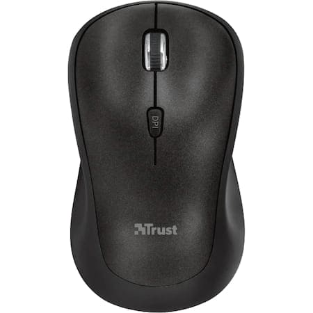 Mouse wireless, 1600 dpi negru, Trust Yvi Plus