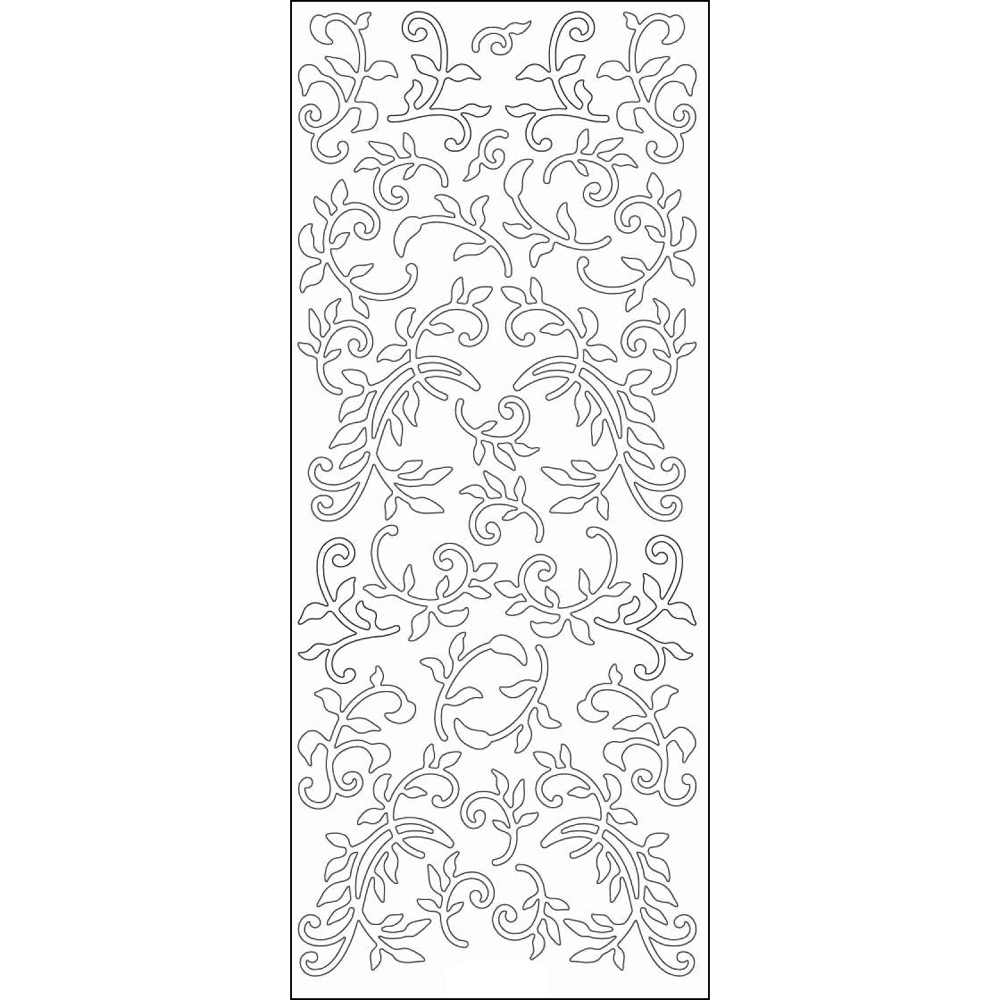 Accesorii creatie, stickere florale, 23x10cm, auriu, Meyco