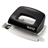 Perforator de birou, 10 coli, metal/plastic, negru, Leitz 5058