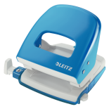 Perforator de birou, 30 coli, metal, albastru deschis, Leitz 5008
