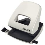Perforator de birou, 30 coli, metal, gri, Leitz 5008