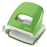 Perforator de birou, 30 coli, metal, verde deschis, Leitz 5008