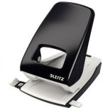 Perforator de birou, 40 coli, metal, negru, Leitz 5138