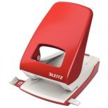 Perforator de birou, 40 coli, metal, rosu, Leitz 5138