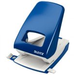 Perforator de birou, 40 coli, metal, albastru, Leitz 5138