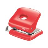 Perforator de birou, 30 coli, plastic ABS, rosu deschis, Rapid FC30