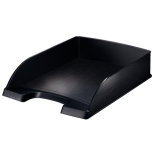 Tavita documente A4, plastic, negru satin, Leitz Style