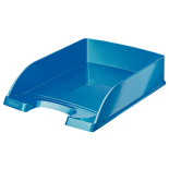 Tavita documente A4, plastic, albastru metalizat, Leitz WOW