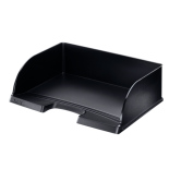 Tavita documente A4, landscape, plastic, negru, Leitz Plus Jumbo