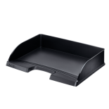 Tavita documente A4, landscape, plastic, negru, Leitz Plus