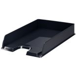 Tavita documente A4, plastic, negru, Esselte Europost Vivida