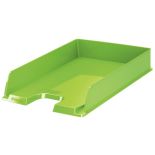 Tavita documente A4, plastic, verde, Esselte Europost Vivida