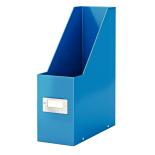Suport documente A4, vertical, carton laminat, albastru, Leitz Click&Store