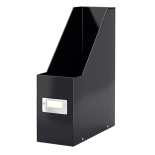 Suport documente A4, vertical, carton laminat, negru, Leitz Click&Store
