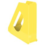 Suport documente A4, vertical, plastic, galben, Esselte Europost Vivida