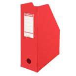 Suport documente A4, vertical, carton/pvc, rosu, Esselte Europost Vivida