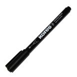 Marker CD/DVD, varf rotund 1.0mm, negru, Kores