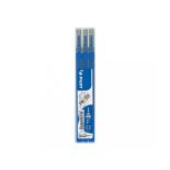 Rezerva pentru roller, varf needle point 0.5mm, 3 buc/set, albastru, Pilot Frixion Point