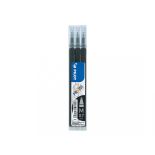 Rezerva pentru roller, varf conic 0.7mm, 3 buc/set, negru, Pilot Frixion Ball