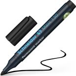 Marker permanent, varf rotund 1-3mm, negru, Schneider 130