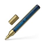 Marker cu vopsea, varf rotund 1-3mm, auriu, Schneider Maxx 270