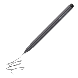 Liner, varf 0.4mm, negru, Faber-Castell Grip