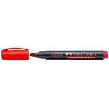 Marker permanent, varf rotund 2.8mm, rosu, Faber-Castell Multimark Winner 52