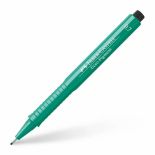 Liner, varf 0.7mm, verde, Faber-Castell Eco Pigment