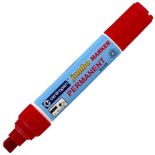 Marker permanent, varf tesit 2-10mm, rosu, Centropen 9110 Jumbo