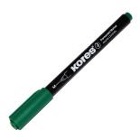 Marker CD/DVD, varf rotund 1.0mm, verde, Kores