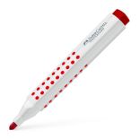 Marker whiteboard, varf rotund 4.0mm, rosu, Faber-Castell 1583 Grip