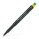 Marker permanent, varf rotund 0.4mm, galben, Faber-Castell Multimark