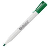 Marker whiteboard, varf rotund 1.0mm, verde, Faber-Castell 1560 Slim