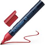 Marker permanent, varf rotund 1-3mm, rosu, Schneider 230