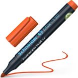 Marker permanent, varf rotund 1-3mm, portocaliu, Schneider 130