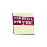 Notes autoadeziv extra-sticky, 76x76mm, 90 file/set, galben pastel, Stick'n