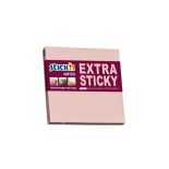Notes autoadeziv extra-sticky, 76x76mm, 90 file/set, roz pastel, Stick'n