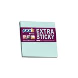 Notes autoadeziv extra-sticky, 76x76mm, 90 file/set, albastru pastel, Stick'n