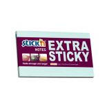 Notes autoadeziv extra-sticky, 76x127mm, 90 file/set, albastru pastel, Stick'n