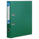 Biblioraft plastifiat A4, 50mm, verde, Noki