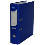 Biblioraft plastifiat A4, 75mm, bleumarin, Noki