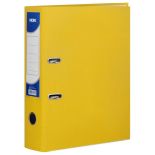 Biblioraft plastifiat A4, 75mm, galben, Noki