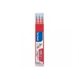 Rezerva pentru roller, varf conic 0.7mm, 3 buc/set, rosu, Pilot Frixion Ball