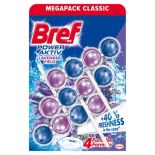 Odorizant pentru vasul toaletei, 3 buc x 50g/pachet, aktiv lavender, Bref
