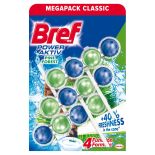 Odorizant pentru vasul toaletei, 3 buc x 50g/pachet, aktiv pine, Bref