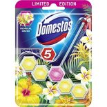 Odorizant solid pentru vasul toaletei, 55g, tropical crush, Domestos Power 5