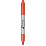 Marker permanent, varf fin 0.9mm, optic orange, Sharpie Fine Point